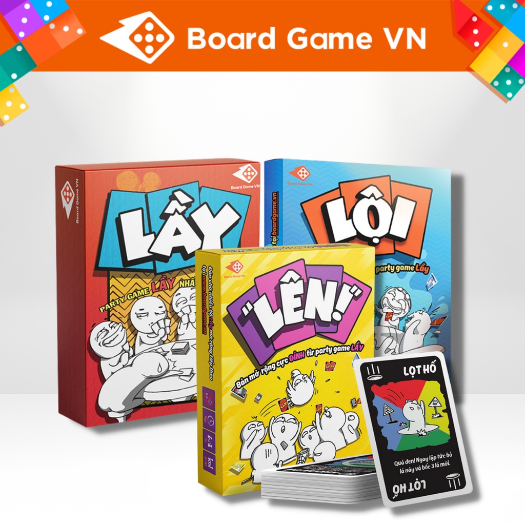 Combo thẻ bài Lầy- Lội- Lên - Party game (có bán thêm Bọc bài-100 bọc) - BoardgameVN