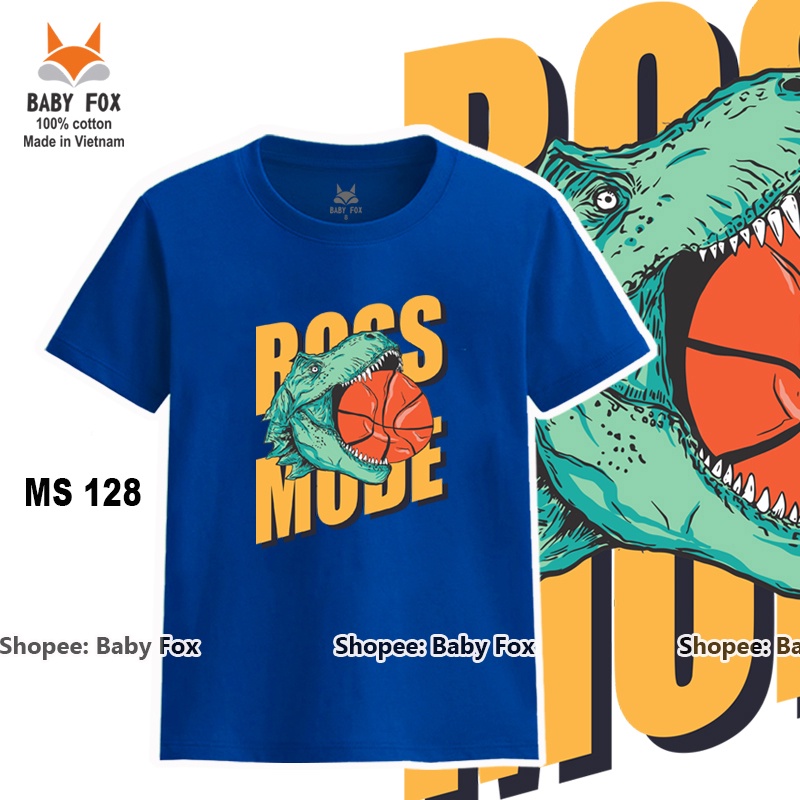 Áo thun bé trai 100% cotton loại tốt, áo phông thương hiệu BABY FOX