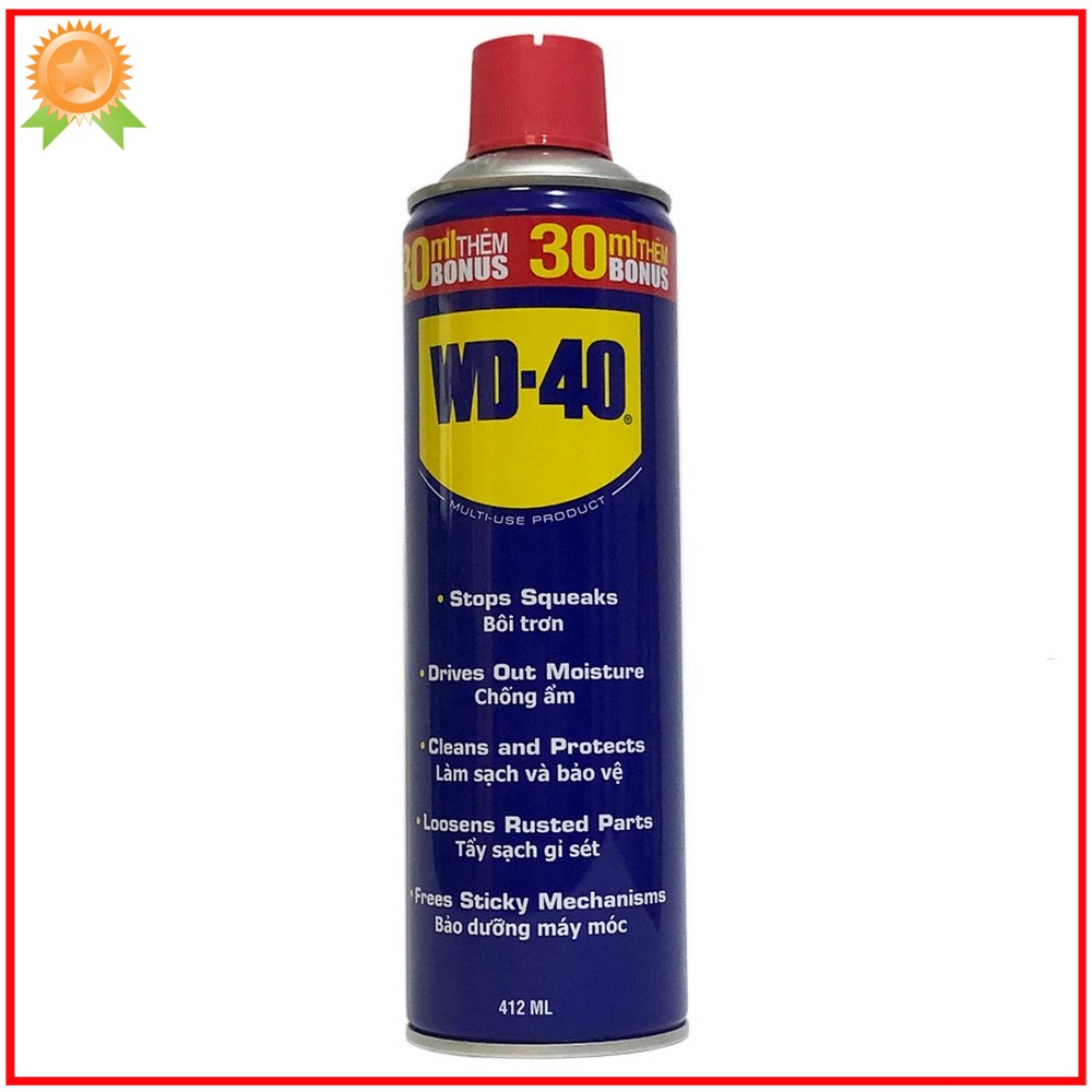 Chai xịt chống sét vệ sinh sên WD-40 412ml (Mỹ)