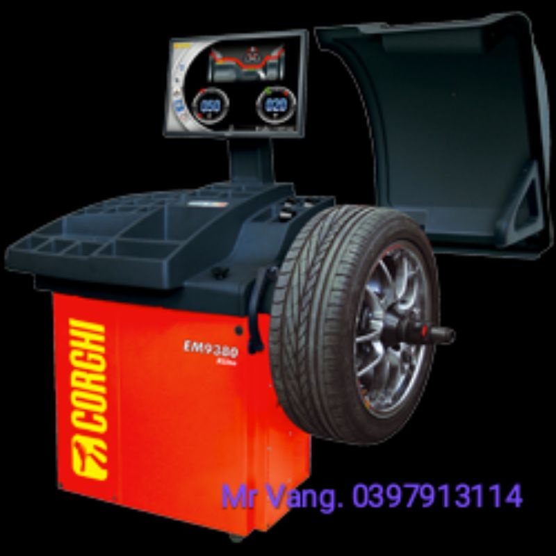 Thiết bị cân bằng lốp vi tính sử dụng con trỏ Laser Corghi-EM 9380 Xline