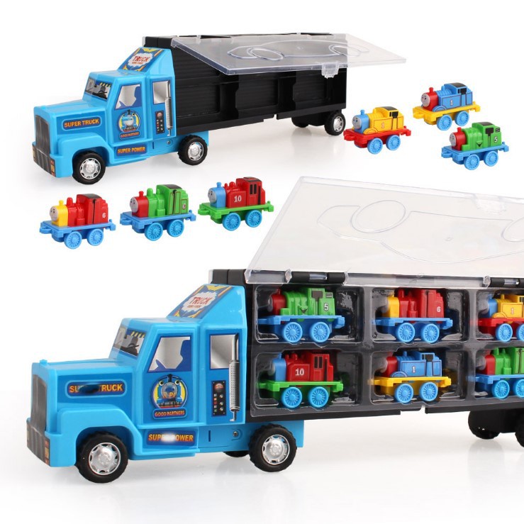 [Hàng mới về] Đồ chơi xe tải chở 6 Chiếc xe con Độc đáo