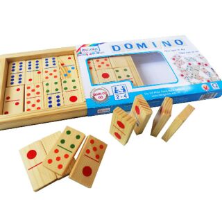 Cờ domino gỗ. nhất lục edugames
