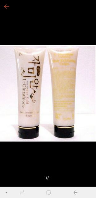 Tẩy tế bào chết hạt cát L-Glutathione whitening body exfoliating cream | BigBuy360 - bigbuy360.vn