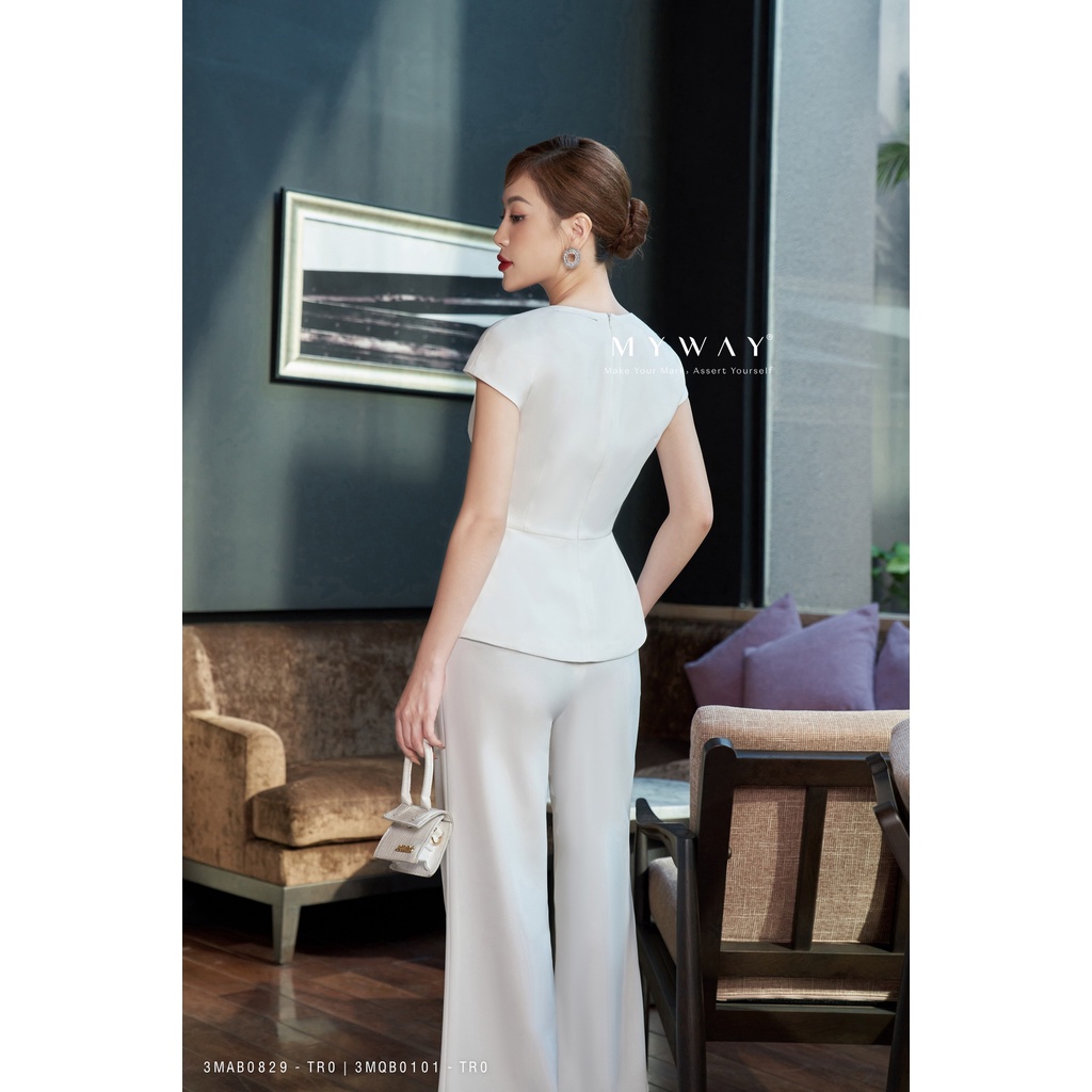 Sét Áo Sơ Mi Quần Tây Nữ MY WAY Sang Trọng Quý Phái 3MAB0829 -3MQB0101