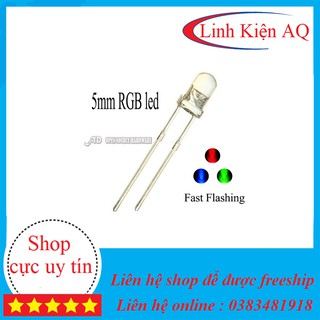 combo 10 led 3 màu rgb 2 chân