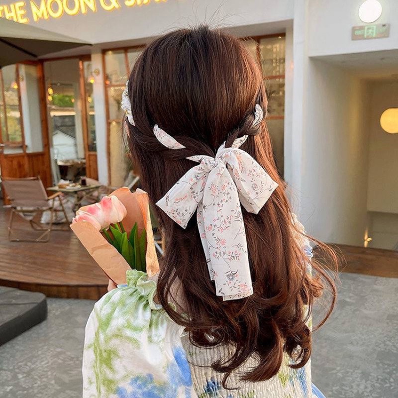 Dây buộc lụa dùng để bện tóc và kết tóc hoa nhí ngọt ngào dễ thương phong cách Nhật Bản Hàn Quốc