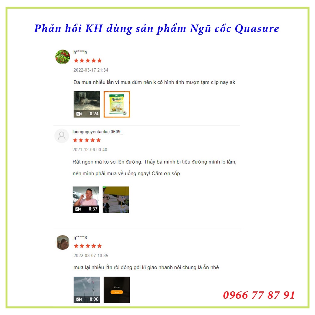 Ngũ cốc dành cho người tiểu đường, ăn kiêng Quasure Light túi 400g