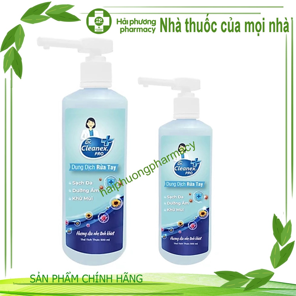 Dung Dịch Rửa Tay Dr.Cleanex.PRO Hương Dịu Nhẹ Tinh Khiết 500ml