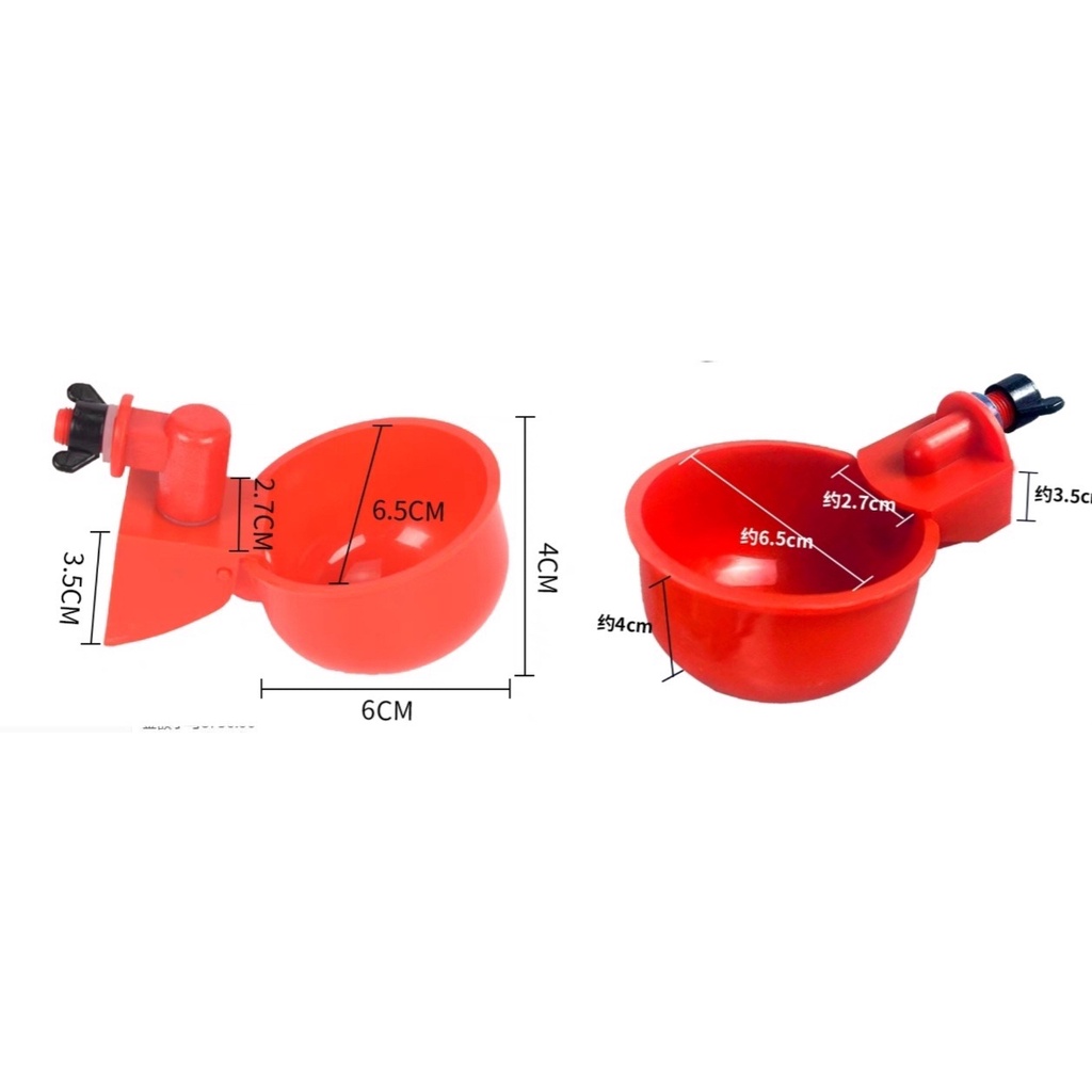 Cốc uống nước tự động cho chim, gia cầm, thủy cầm