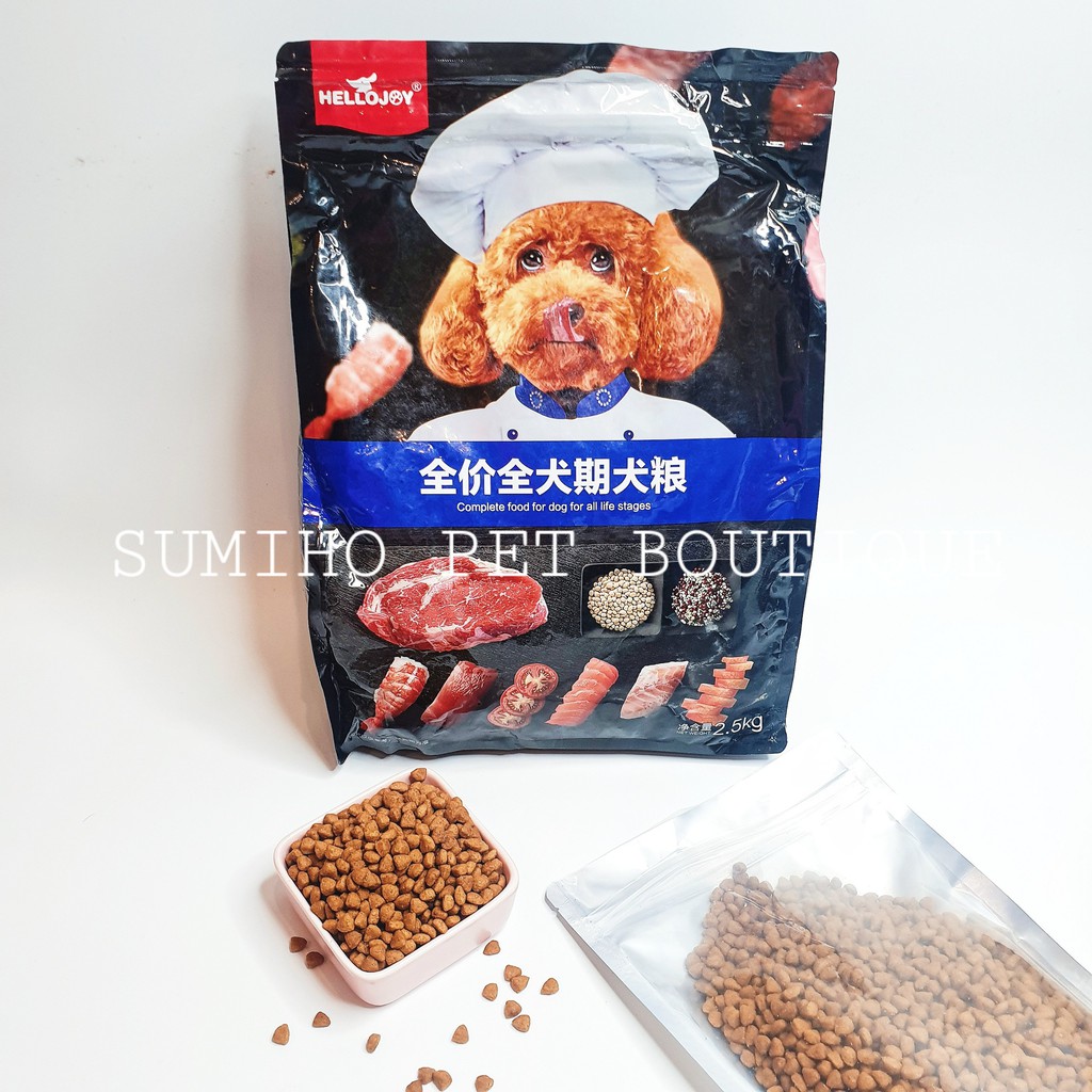 Hạt hữu cơ cho chó Hello Joy đặc biệt dành cho chó kén ăn (Túi 500g)