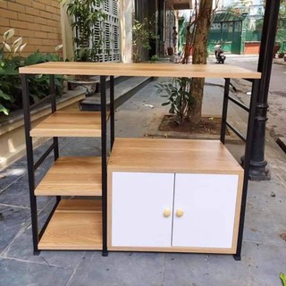 [ Mẫu Mới ] Kệ Lò Vi Sóng | Kệ Nhà Bếp Có Tủ Đa Năng