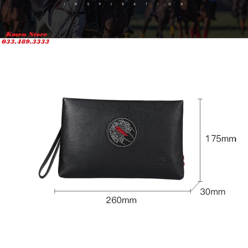 Ví Cần Tay Nam Clutch Nam Cao Cấp POLO MEISDO Sang Trọng Đẳng Cấp PL02