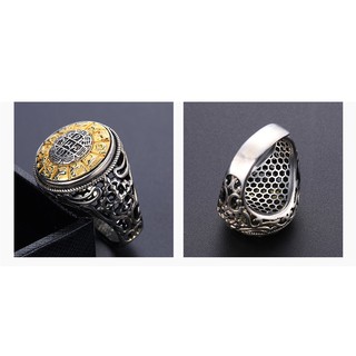 Nhẫn bạc Nam Phong thủy 12 con Giáp