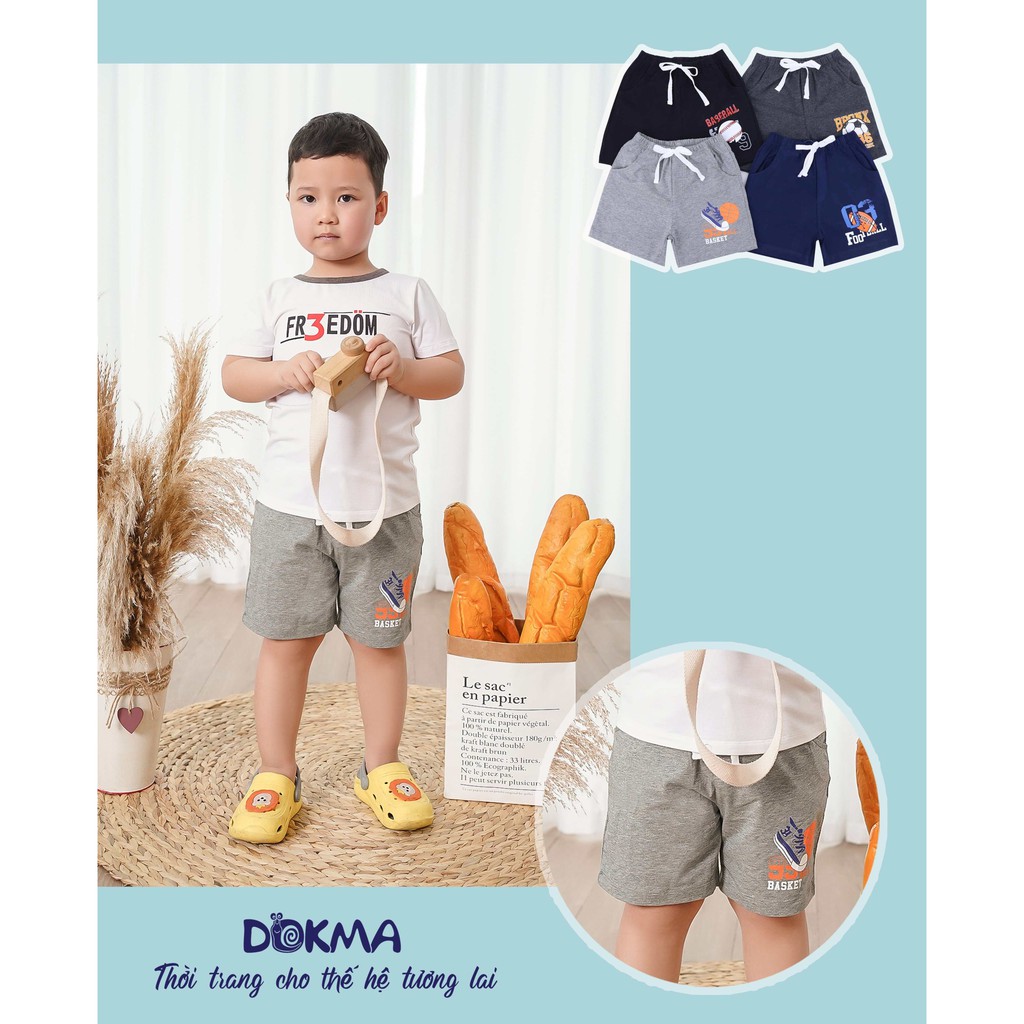 DQ658S Quần short đùi bé trai Dokma (2-6T)