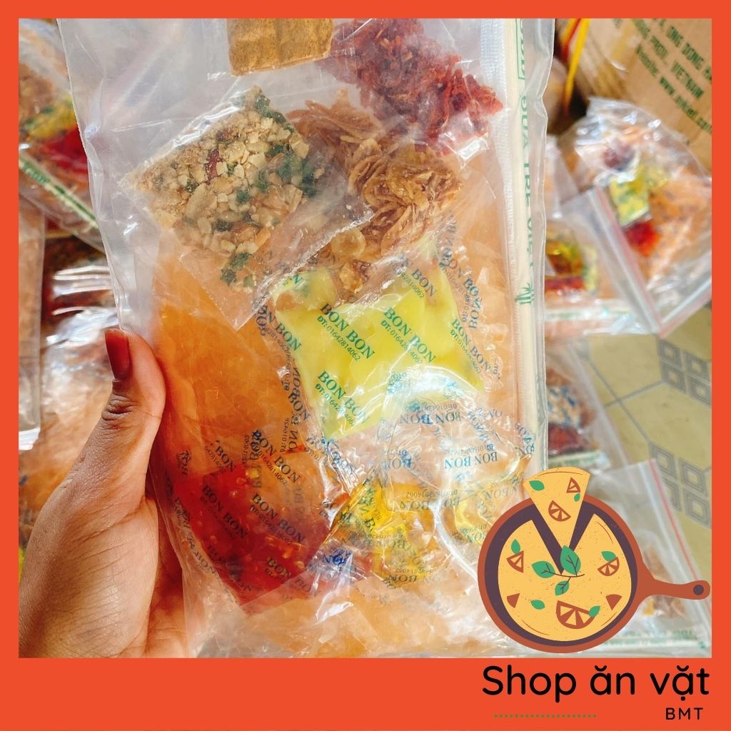 Bánh tráng tôm ngũ sắc Bon Bon bánh tráng trộn phơi sương Tây Ninh - 14020034