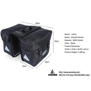 Túi baga sau xe đạp YXD-3802