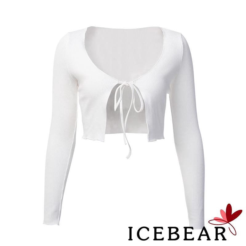 ✸✸Áo Croptop Tay Dài Dáng Ôm Thời Trang Đi Biển Mùa Hè Cho Nữ