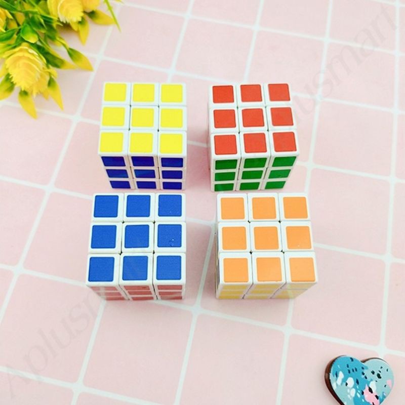 combo 4 cục rubik mini 3x3 (đồ chơi trí tuệ)