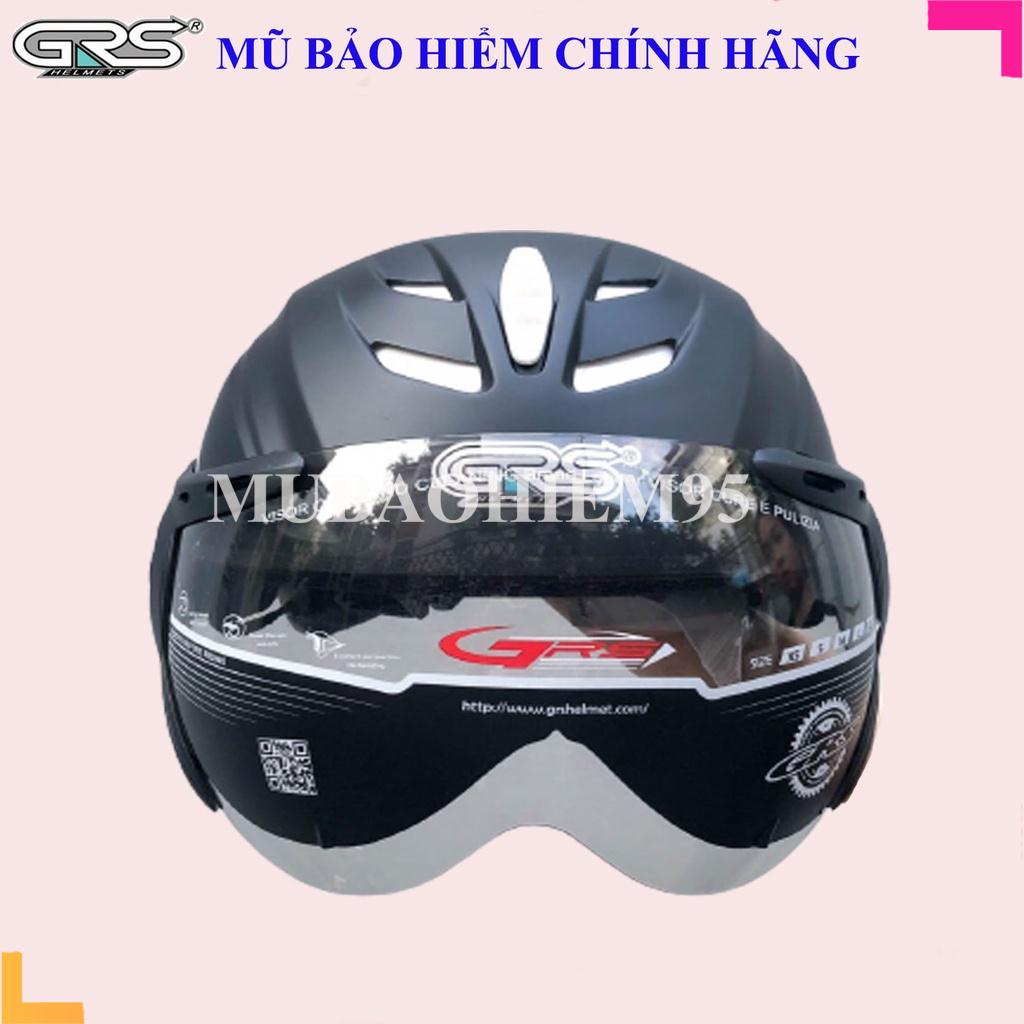 ♥️ Shop Uy Tín ♥️ Mũ bảo hiểm nửa đầu có kính grs A760 kính