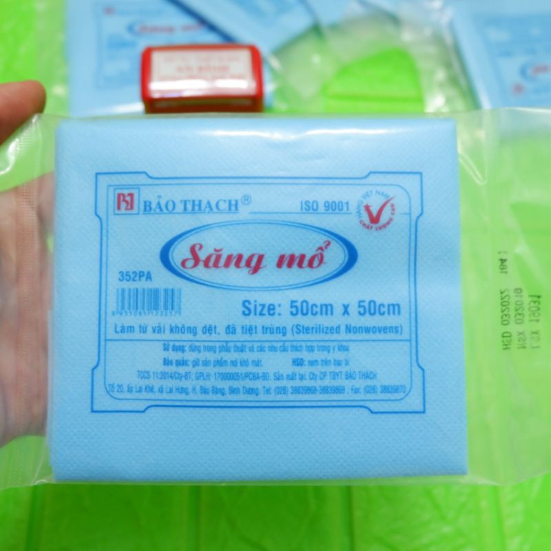 |Bịch 20 Miếng| Săng Mổ Bảo Thạch | Săng Mổ 60x80 Tiệt Trùng Dùng Trong Y Tế Thẩm Mỹ-Spa