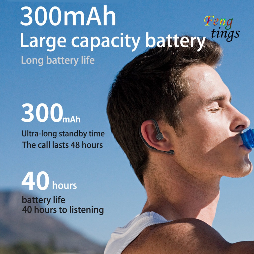 Tai nghe bluetooth 5.0 RD09 móc tai có thể sạc lại tiện dụng