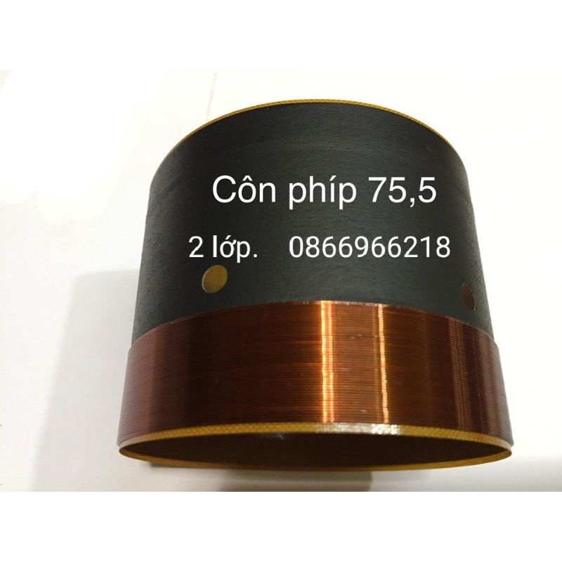 Coil loa côn loa bass 75,5 phíp 2 lớp