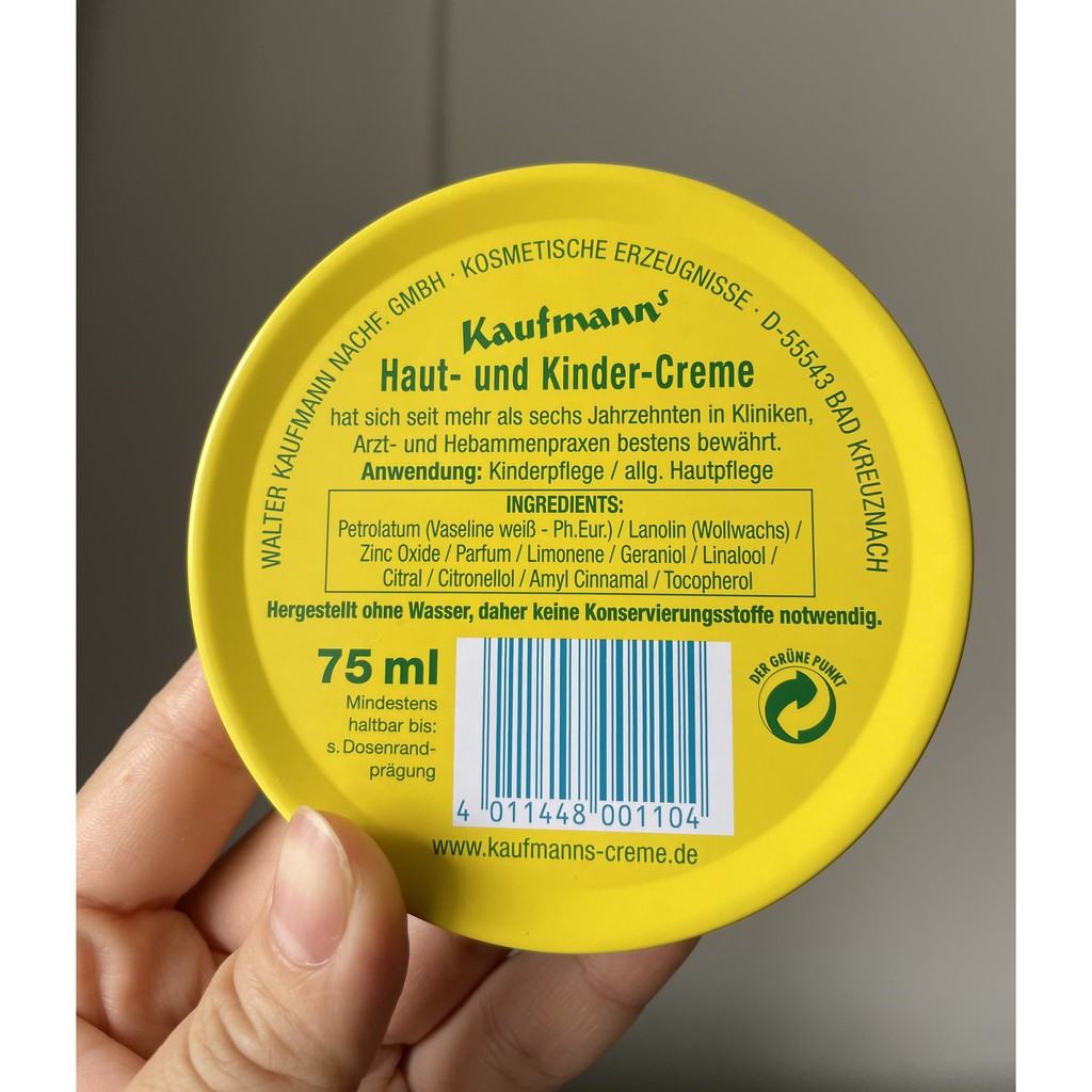 Kem hăm tã đa năng cho bé Kaufmann 30ml & 75ml