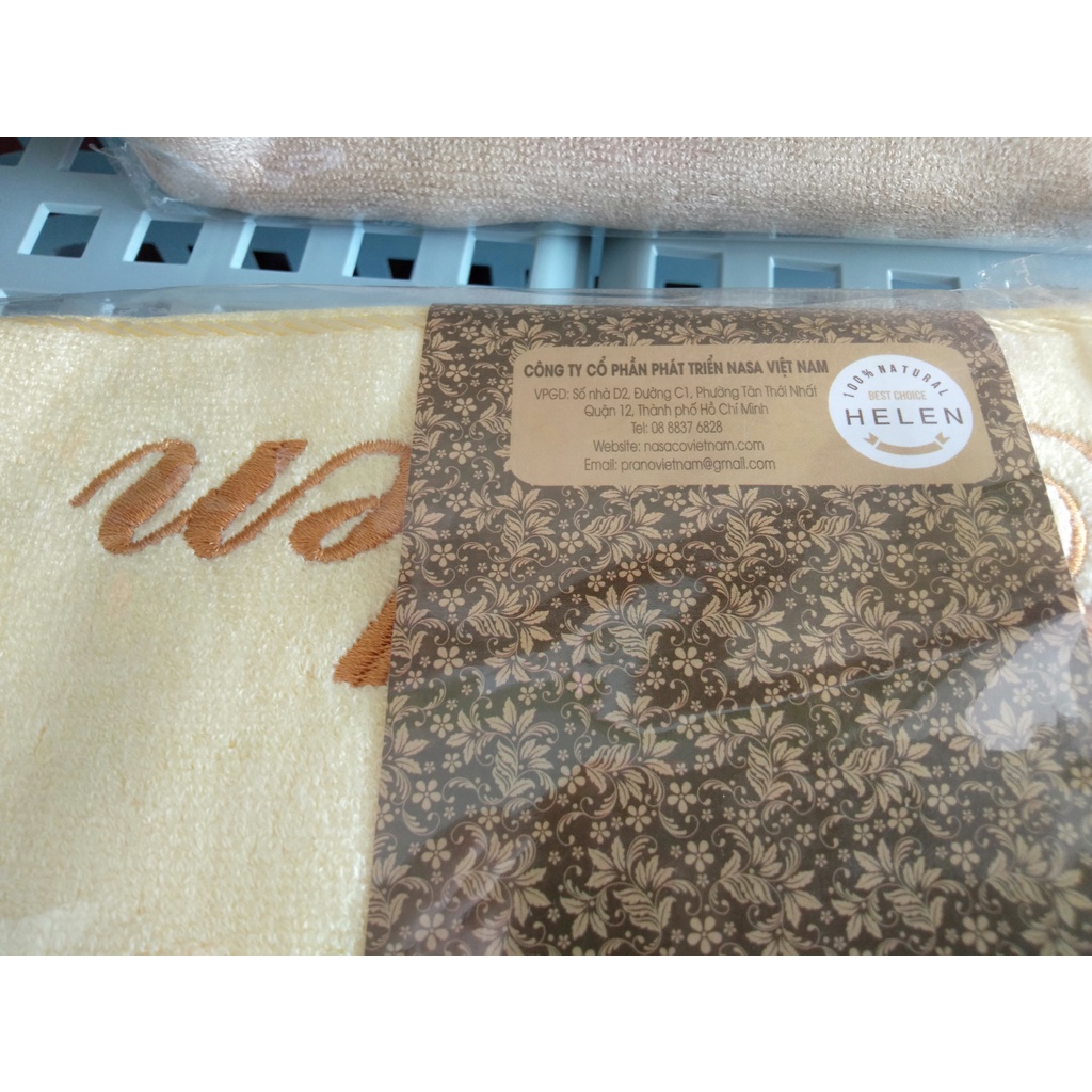 KHĂN TẮM SỢI BAMBOO HELEN CAO CẤP KÍCH THƯỚC 60 X 120CM