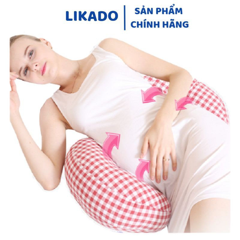 Gối bà bầu cánh tiên cao cấp chống mỏi lưng LIKADO, kích thước