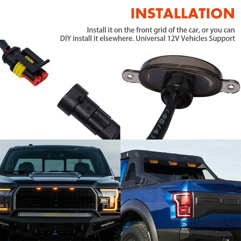 Set 4 Đèn LED Gắn Phía Trước Xe Hơi Ford F-150 F150 2009-2018