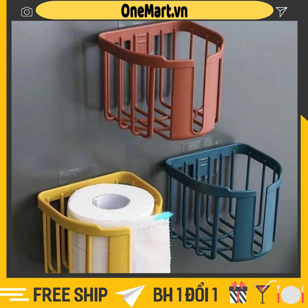 Giỏ đựng giấy vệ sinh bằng nhựa dán tường siêu tiện dụng