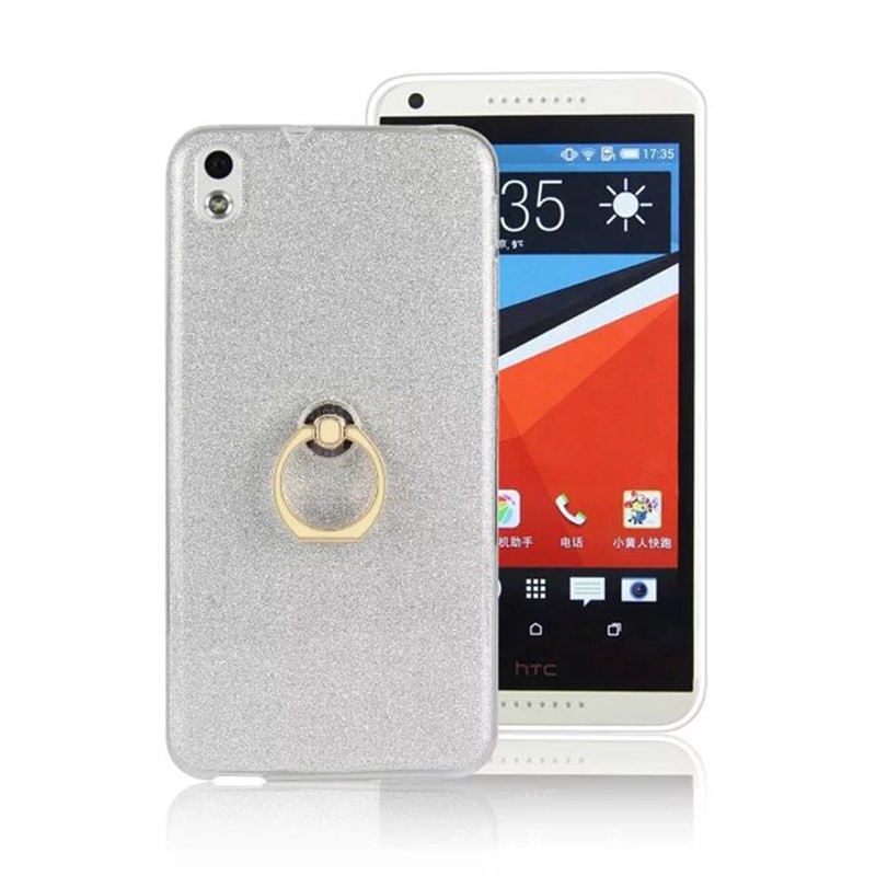 Ốp lưng silicon có kèm nhẫn móc ngón tay cho HTC Desire 816 d816 d816