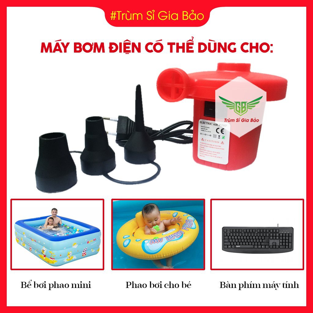 Bơm Điện Đa Năng 3 Đầu Công Suất Lớn, Dễ Dàng Sử Dụng.