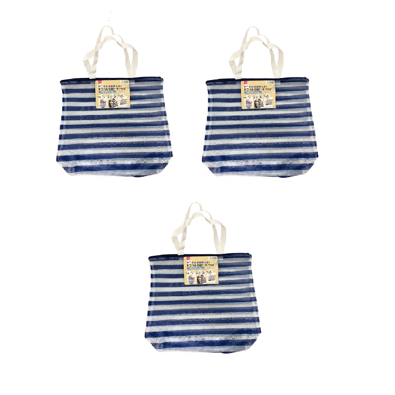 Daiso Túi Xách Easy Clean Tote Bag -Striped-