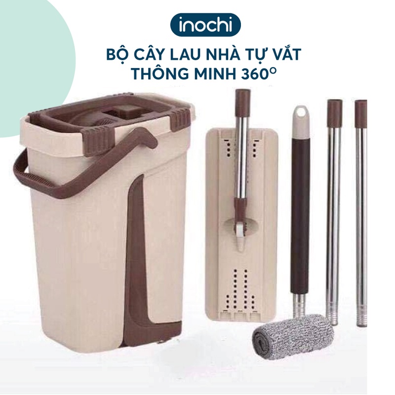 Bộ Cây Lau Nhà Tự Vắt INOCHI Cao Cấp