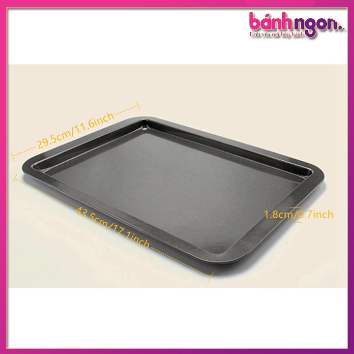 Khay Nướng Bánh Chữ Nhật Chống Dính 43*29*2cm