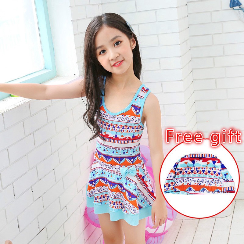 Bộ Đồ Bơi Kiểu Công Chúa Dễ Thương Xinh Xắn Cho Bé Gái