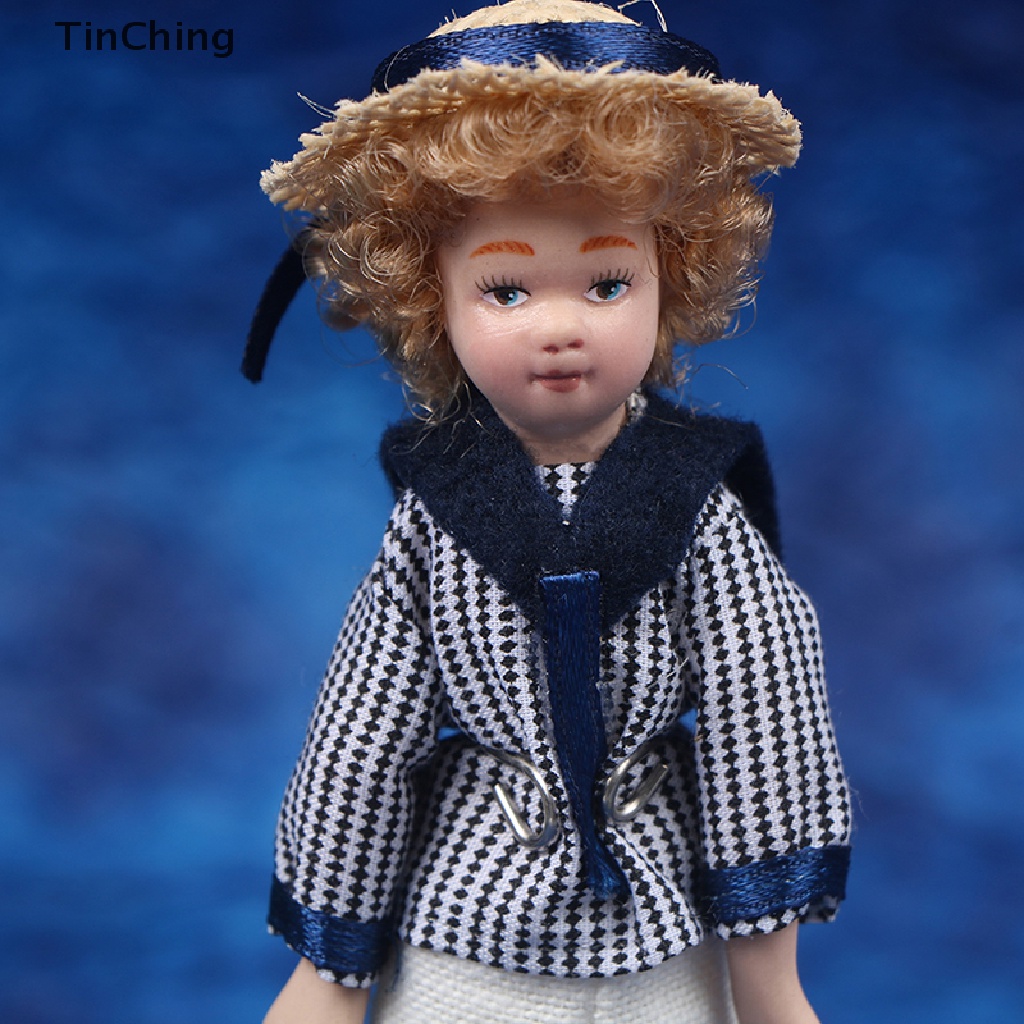 Mô Hình Búp Bê Đội Mũ Rơm Victoria Bằng Gốm Tỉ Lệ 1: 12