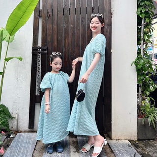ĐỒ ĐÔI MẸ VÀ BÉ, SET VÁY ĐÔI MẸ DỄ THƯƠNG CHẤT CAO CẤP