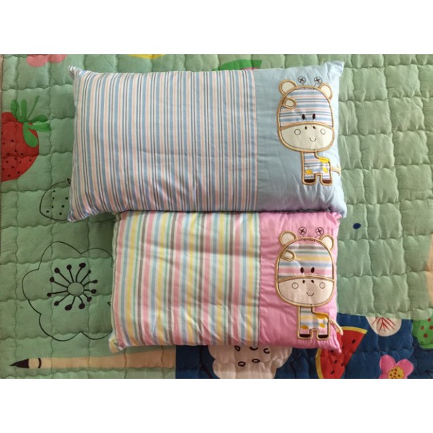 [XẢ lỗ] Gối trẻ em vỏ cotton 30x50 cm (1 cái) giá rẻ