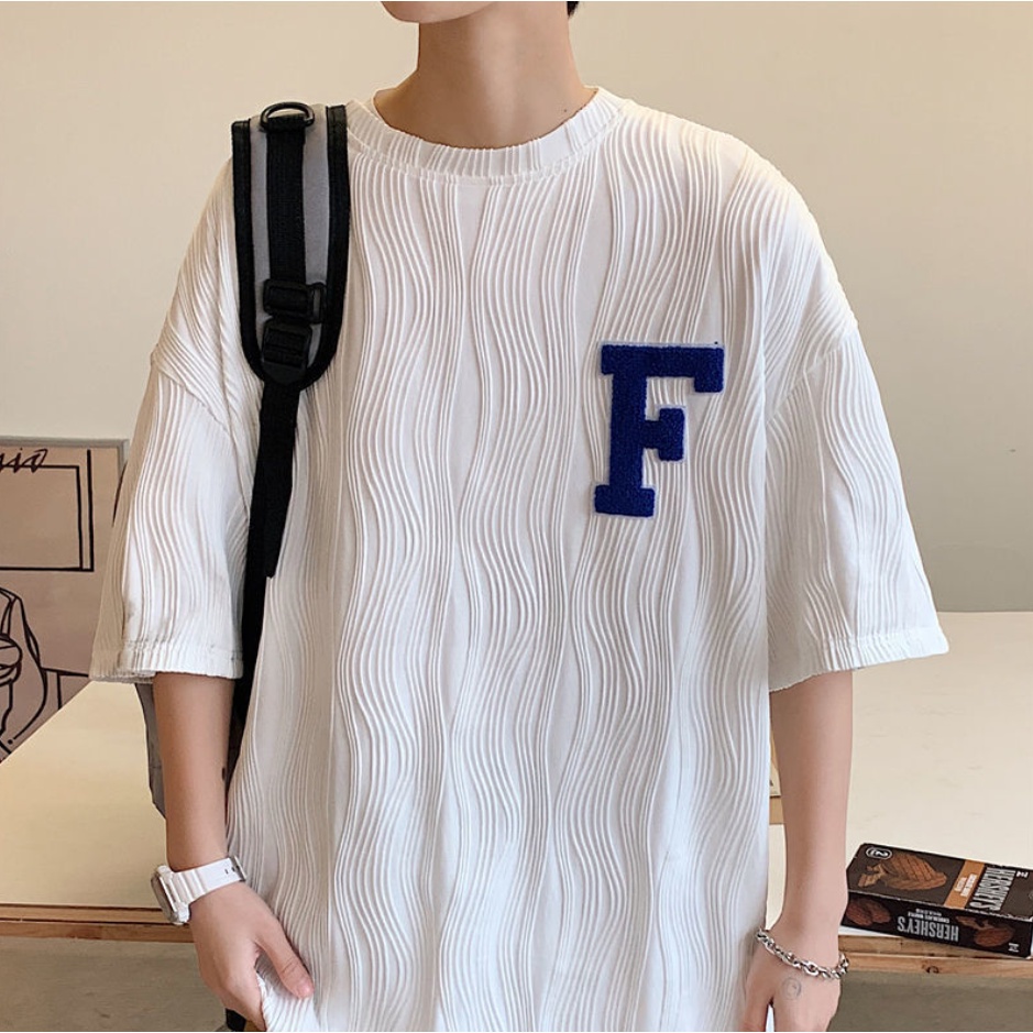 Áo thun tay dài cổ tròn dáng rộng phong cách Hàn Quốc thời trang mùa thu dành cho nam