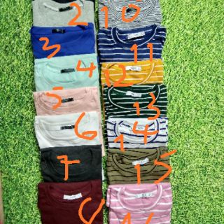 Combo 3 áo thun gân body cổ tròn