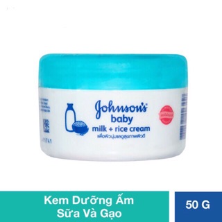 Thanh Hoá - Kem Dưỡng Ẩm Johnson’s Baby Milk Cream Nắp Xanh 50g