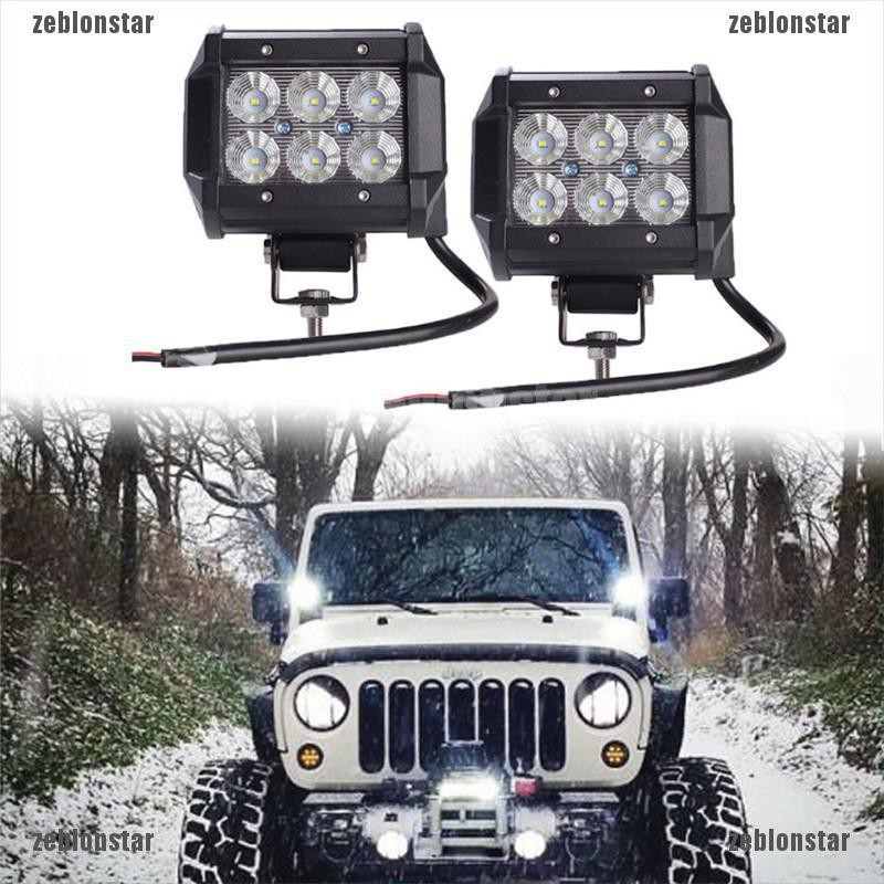 ❤Đèn LED 18W 4WD Chất Lượng Cao Dành Cho Jeep / ATV / SUV