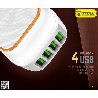 Combo Sạc 4 Cổng Kèm Cáp Chân Lightning LDNIO -