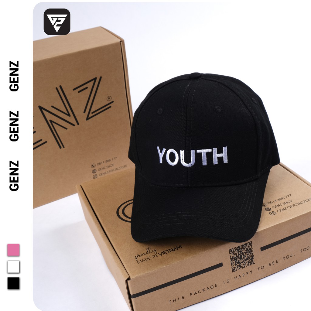 Mũ lưỡi trai nón kết GENZ thêu chữ ulzzang unisex thích hợp cả nam nữ cá tính