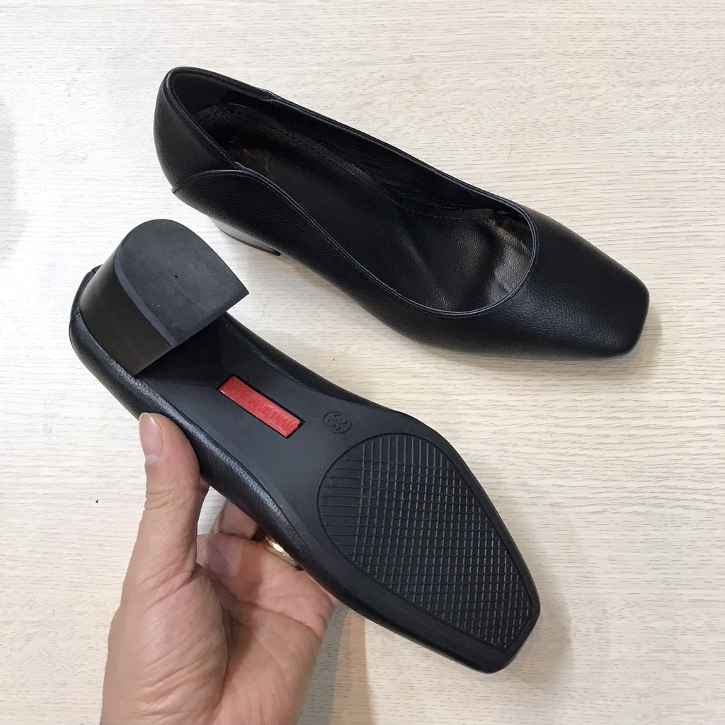 Giầy Cao Gót Nữ Da Thật 5CM VNXK