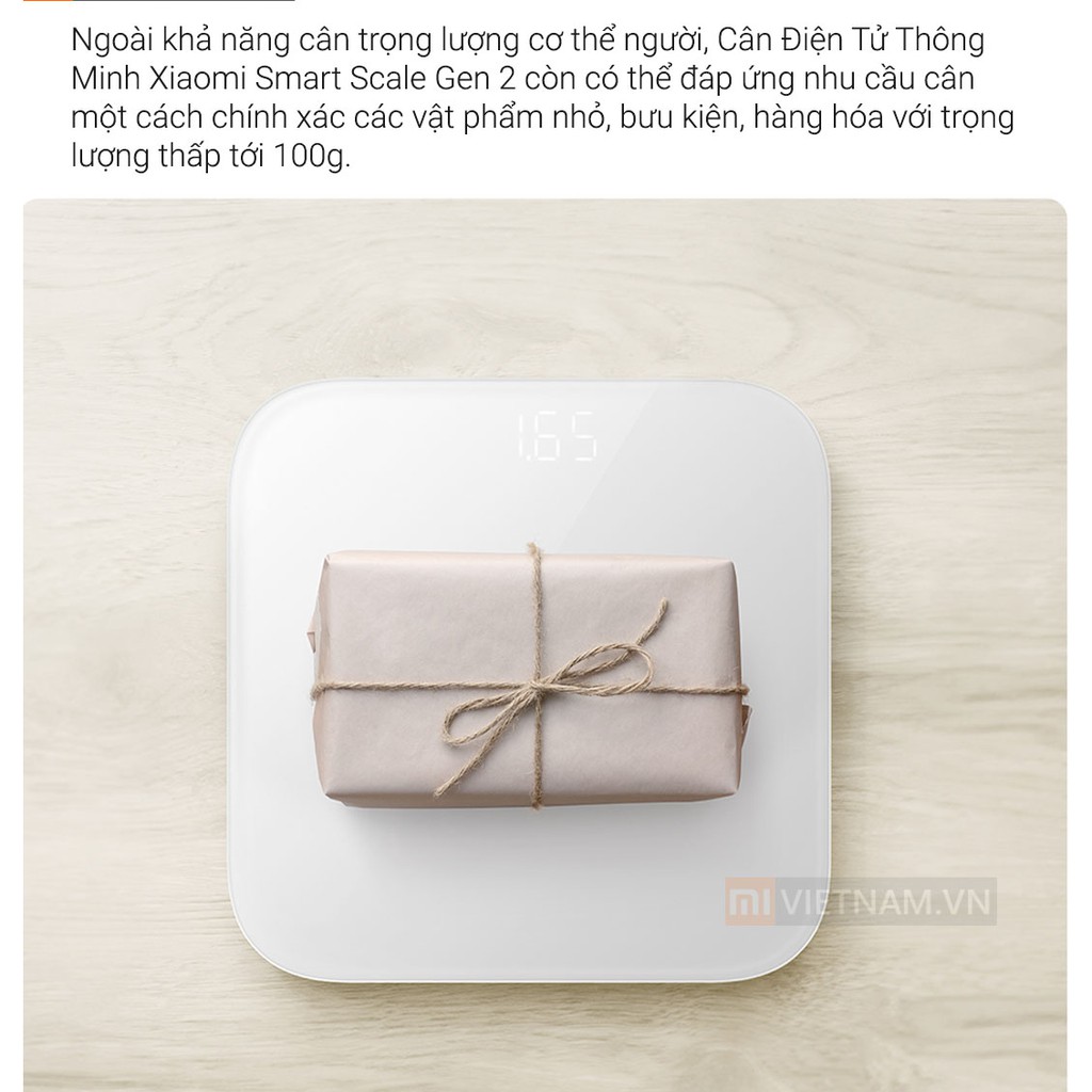 Cân điện tử sức khỏe thông minh Xiaomi Mijia Scale 2