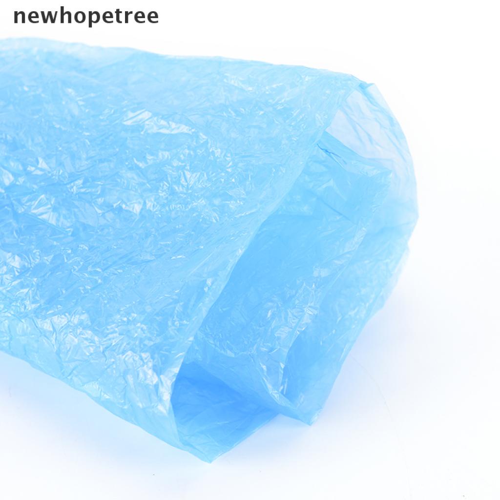 Set 100 Túi Bọc Giày Y Tế Bằng Nhựa Chống Thấm Nước Dùng Một Lần