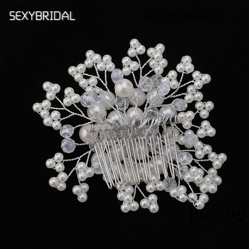 GETNOIVAS Lược cài tóc ngọc trai thanh lịch cho cô dâu
